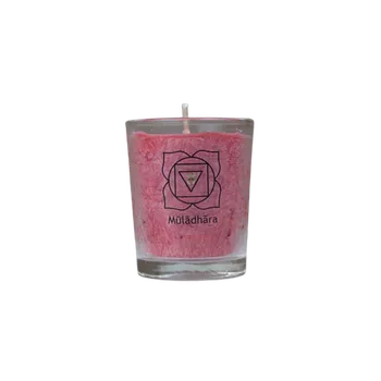 Svíčka MINI čakrová svíce - 1. čakra, červená