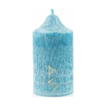 Svíčka 8 x 4,5 cm Rituální svíce tyrkysová