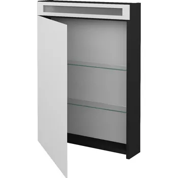 Koupelnový nábytek Dřevojas Jednodvéřová galerka MAX GAO 60 - N03 Graphite / Levé