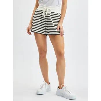 Dámské kraťasy Orsay Černo-bílé dámské pruhované teplákové kraťasy - Dámské Orsay šedá 2251648