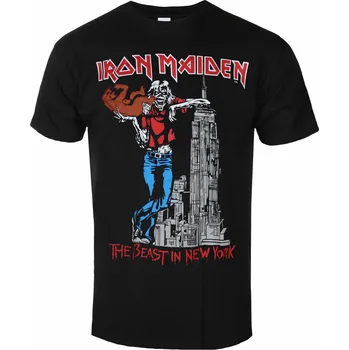 Pánské oblečení Tričko metal pánské Iron Maiden - The Beast In New York BL - ROCK OFF - IMTEE113MB - L
