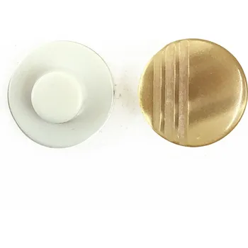 Knoflík GOM167, Knoflík, 12mm, zlatohnědý s pruhy, 1ks