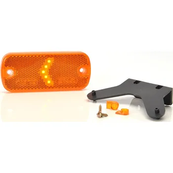 Přívěs k motorovému vozidlu Svítilna boční obrysová LED WAS W127, s odrazkou, QS150, 12-24V