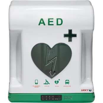 Defibrilátor Vyhřívaná venkovní skříňka CORE CLASSIC na AED, s ALARMEM, PIN elektronickým zámkem, vnitřním osvětlením - ARKY