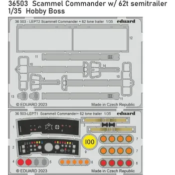 Plastikový model Eduard 1/35 Scammel Commander w/ 62t semitrailer (HOBBY BOSS)