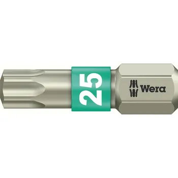 Dílna Utahovací hrot - bit WERA nerez TORX T25 25 mm (nerezový hvězdicový šestihran)