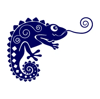 Samolepící dekorace SAMOLEPKA Chameleon 004 pravá (23 - tmavě modrá) NA AUTO, NÁLEPKA, FÓLIE, POLEP, TUNING, VLASTNÍ TEXT, TISK, AUTOSAMOLEPKY.cz, POLEPY, OBRÁZEK, LOGO, SAMOLEPKY