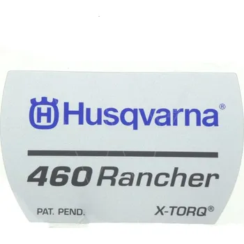 Nálepka kryt starteru Husqvarna 460 Rancher