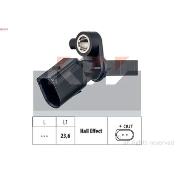 Přislušenství brzdového systému Snímač, počet otáček kol KW 460 013