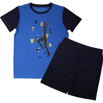 Chlapecké pyžamo Chlapecké letní pyžamo Wolf S2366 vel. 140 modré