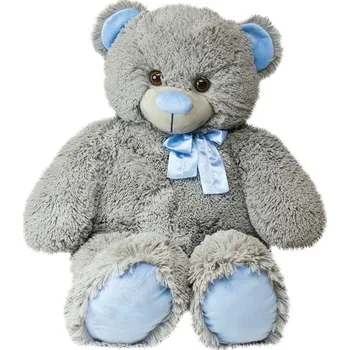 plyšák Martonie Moderní plyšový šedý medvěd 70 cm