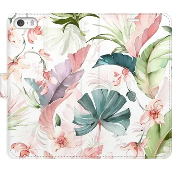 Pouzdro na mobilní telefon Flipové pouzdro iSaprio - Flower Pattern 07 - iPhone 5/5S/SE