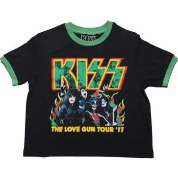 Merch Kiss: Kiss Ladies Crop Top: St Paddy's Ringer (xx-large) XXL