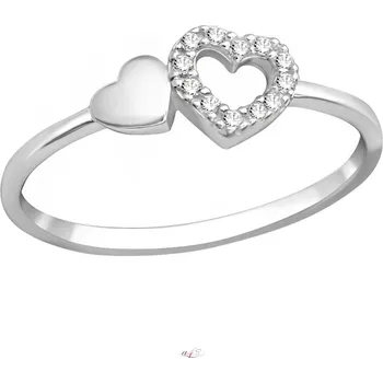 Prsten Dámský stříbrný prsten YUNA Velikost: 49 Ag 925