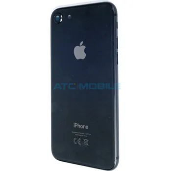 Náhradní kryt pro mobilní telefon iPhone 8 zadní kryt (sklo) s logem, rámem černý včetně držáku SIM a tlačítek, EU verze a zpět 24 Kč s ATC Clubem