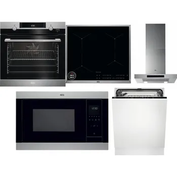 Set domácích spotřebičů AEG Mastery SteamBake BCK455350M + AEG Mastery SenseBoil IAE64413XB + AEG Mastery DBB5660HM + AEG Mastery MSB2547D-M + AEG FSK73607Z