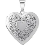 Medailon z chirurgické oceli srdce otevírací