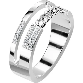 Prsten Dámský prsten z chirurgické oceli GENESIS Velikost: 52