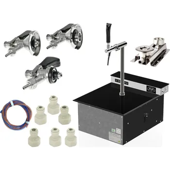 Výčepní pípa LINDR.CZ Sestava Lindr Pygmy Pro Kitchen Green Line 3x naražeč s proplachem