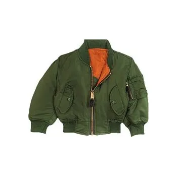 Pánský bomber Bunda dětská MA1 FLIGHT SAGE M - Není skladem