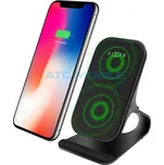Stojánek s rychlým bezdrátovým nabíjením FIXED Frame Wireless 15W, černý a zpět 78 Kč s ATC Clubem