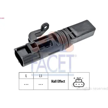 Motor automobilu Senzor, otáčky motoru FACET 9.0481