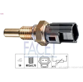 Auto-moto Snímač, teplota chladiva FACET 7.3294