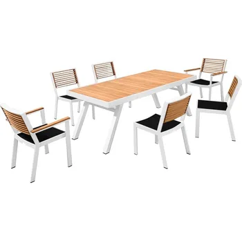 Zahradní sestava Zahradní jídelní sestava HIGOLD II - York Dining White/Black