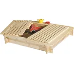 Asko a.s. PAULINA II - pískoviště s poklopem 120 x 120 cm, smrk