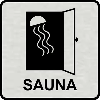 Samolepící etiketa Sauna 2