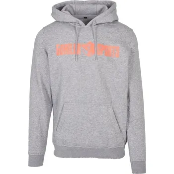 Pánská mikina Gorilla Sports Mikina s kapucí, šedo/oranžová L