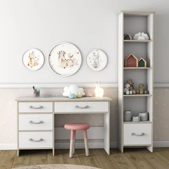 Dětský pokoj Dětský pokoj KOSMO bílá/dub sonoma, sestava I