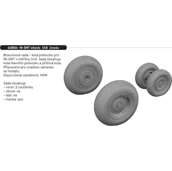 Plastikový model Eduard 1/48 Mi-8MT wheels (ZVEZDA)
