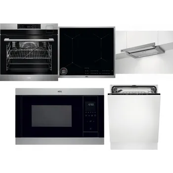 Set domácích spotřebičů AEG BSK792380M + AEG Mastery SenseBoil IAE64413XB + AEG DPE5660M + AEG Mastery MSB2547D-M + AEG FSK73607Z