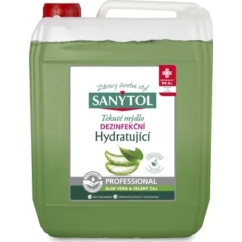 Mýdlo Sanytol Professional Dezinfekční hydratující mýdlo aloe vera & zelený čaj 5 l