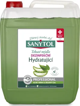 Mýdlo Sanytol Professional Dezinfekční hydratující mýdlo aloe vera & zelený čaj 5 l