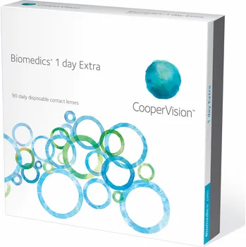Kontaktní čočky CooperVision Biomedics 1 Day Extra (90 čoček) Dioptrie - sph: -9,00, Průměr - DIA: 14,2, Zakřivení - B.C.: 8,6