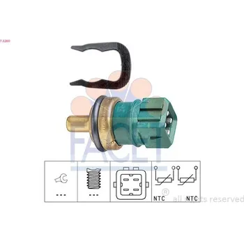 Auto-moto Snímač, teplota chladiva FACET 7.3260