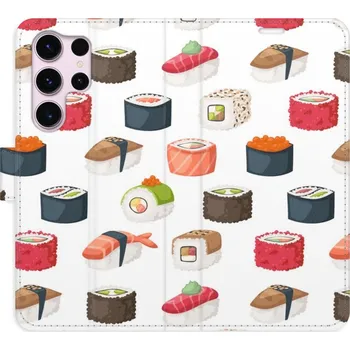 Pouzdro na mobilní telefon Flipové pouzdro iSaprio - Sushi Pattern 02 - Samsung Galaxy S23 Ultra