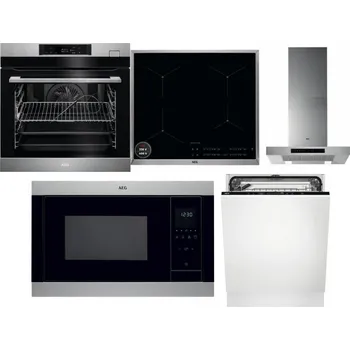 Set domácích spotřebičů AEG BSK782380M + AEG Mastery SenseBoil IAE64413XB + AEG Mastery DBB5660HM + AEG Mastery MSB2547D-M + AEG FSK73607Z