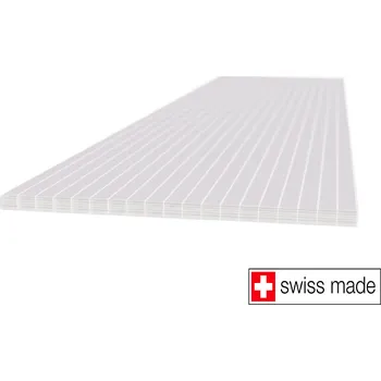 Průsvitná krytina Polykarbonátová deska Macrolux komorová 16 mm opál Délka: 2000, Šířka: 1050