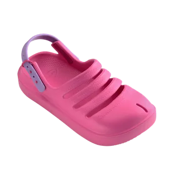 Dívčí pantofle Havaianas dívčí pantofle/nazouváky 4148260-3929 Pink Flux/Prisma Purple Velikost: 33/34 Pohodlné Do vody