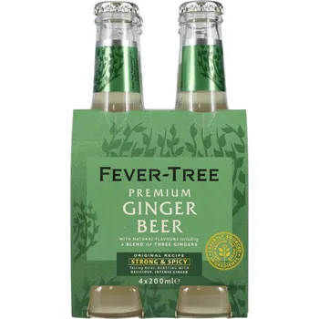 Limonáda Fever-Tree Fever Tree Ginger Beer, 4x 200ml (4 pack)