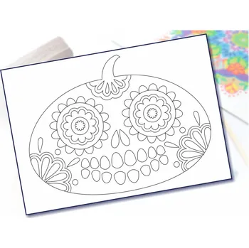 Radost v písku Šablona na pískování dýně muerto 1 Varianta: A3 (297 x 420 mm)