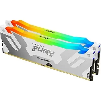 Kingston FURY Renegade/DDR5/32GB/6400MHz/CL32/2x16GB/RGB/White KF564C32RWAK2-32