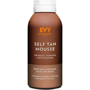 Tělový krém EVY Self Tan Mousse Light/Medium 150 ml