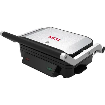 Toustovač AKAI Panini gril APA-356 1200 W, stříbrná