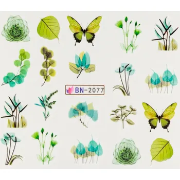 Lak na nehty BIO NAILS Vodolepka BN-2077 motýl a listy