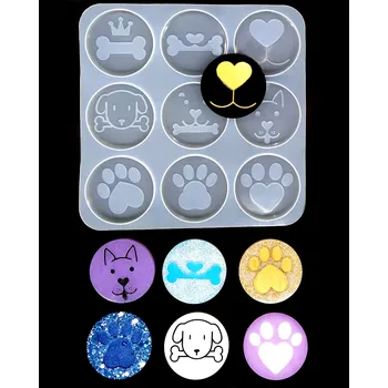 Silikonová forma – přívěsky a klíčenky pejsci