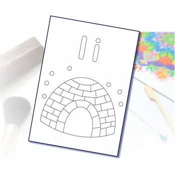 Radost v písku Šablona na pískování písmenko I - A6